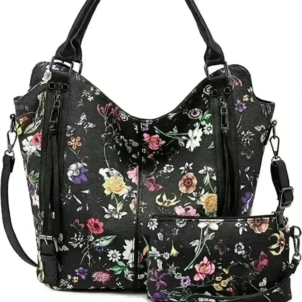 𝅺realer Tote Bag for Women PU Leather Shoulder Bags​